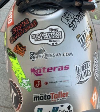 Algunos de los participantes en Benelli Kilometros Solidarios