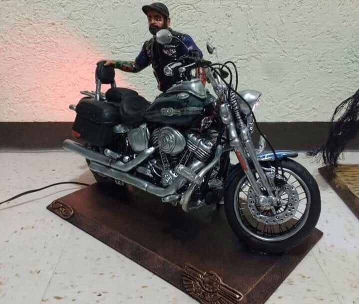 Escultura biker Custom