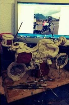 Escultura Biker (primera fase)