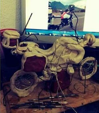 Escultura Biker (primera fase)