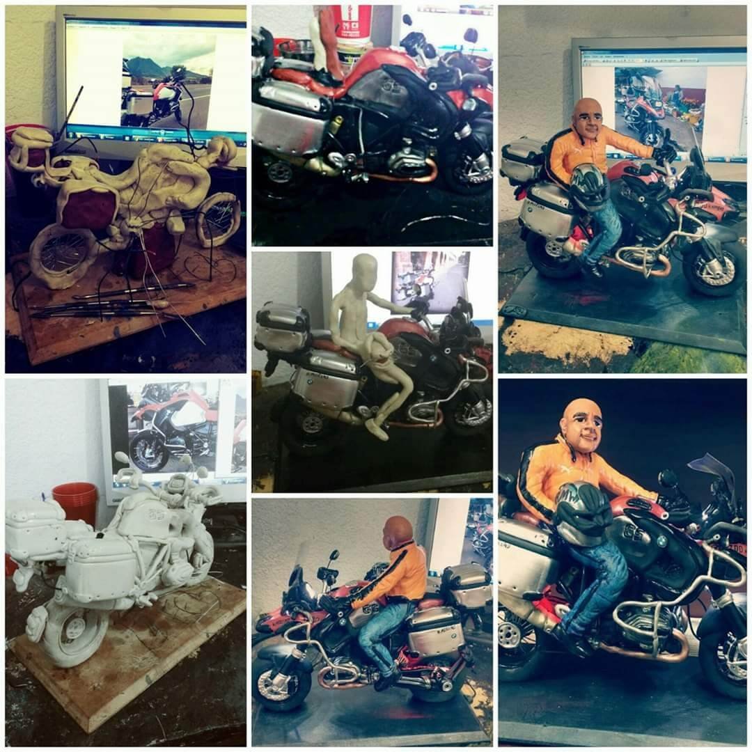 Escultura Biker (proceso completo)